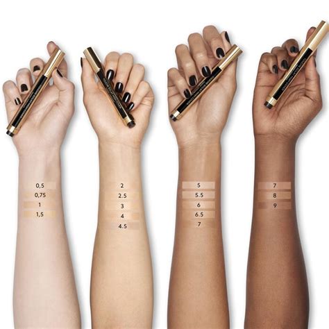 ysl radiant touch swatches|ysl touche eclat colour chart.